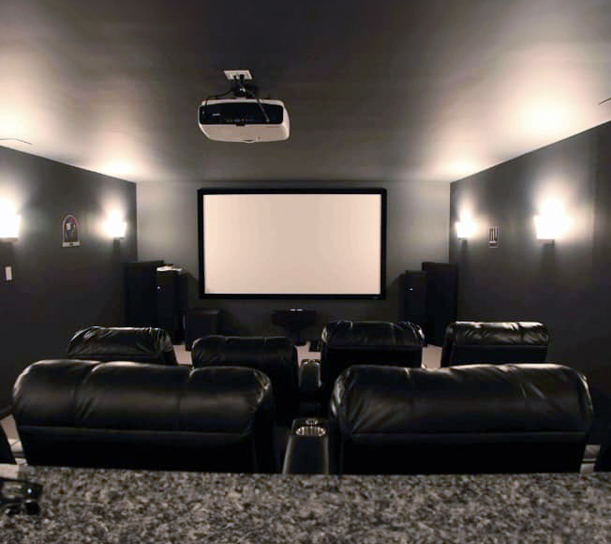 Basement Home Theater | Westland, MI | Impressive Basements - basement_home_theater_image_1